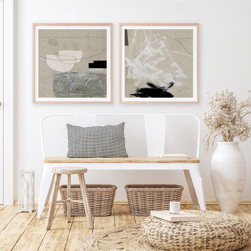 Shop Lifestyle 2 (Square) Art Print a painted abstract themed wall art print from The Print Emporium wall artwork collection - Buy Australian made fine art painting style poster and framed prints for the home and your interior decor room, TPE-DH-290-AP