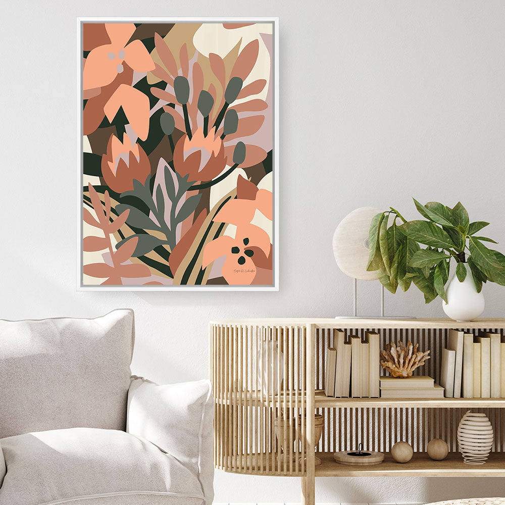 Shop Limited Results Sedona Canvas Print a floral themed painted framed canvas wall art print from The Print Emporium artwork collection - Buy Australian made fine art painting style stretched canvas prints for the home and your interior decor space, TPE-WA-66974-CA-35X46-NF