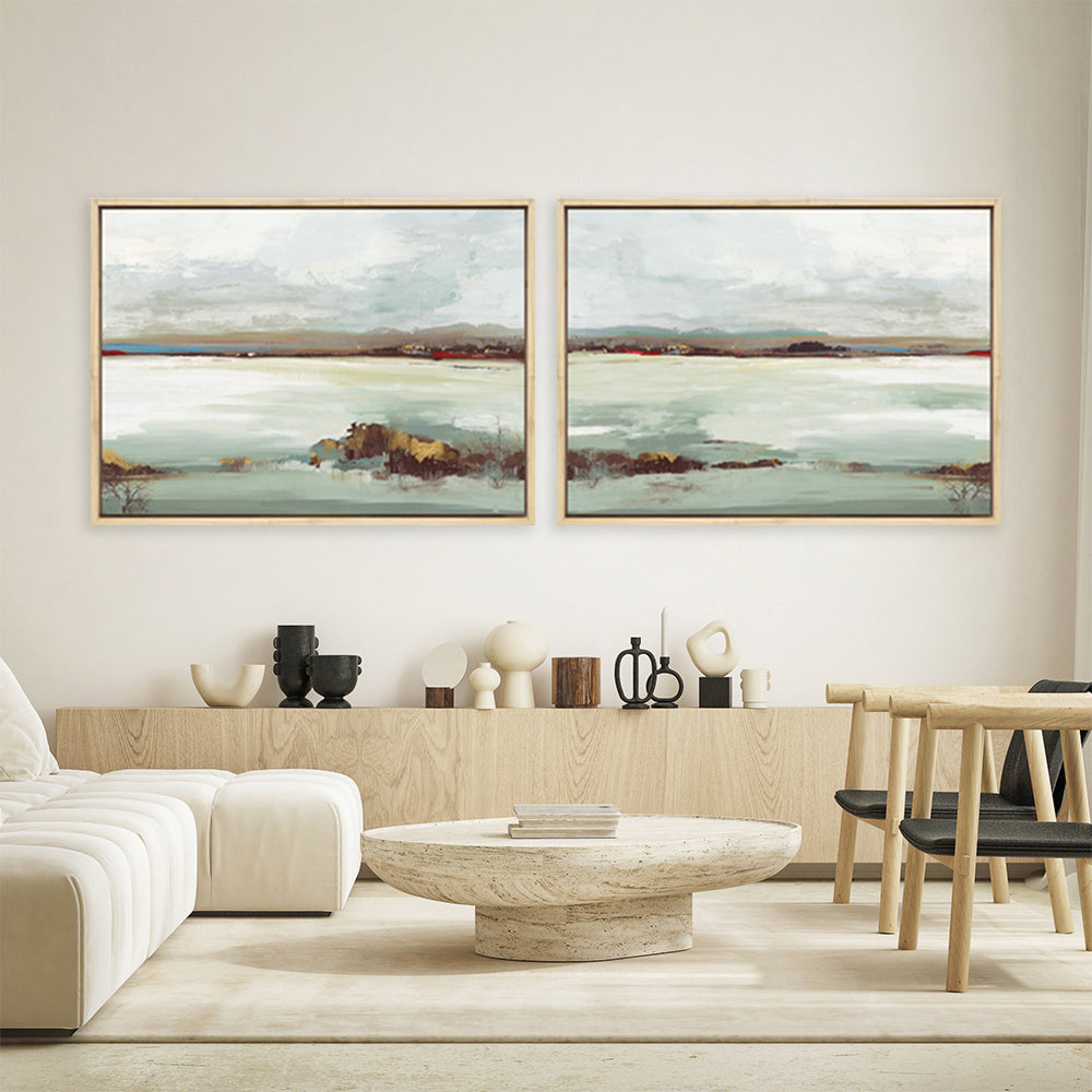 Shop Little Country II Canvas Print a painted abstract themed framed canvas wall art print from The Print Emporium artwork collection - Buy Australian made fine art painting style stretched canvas prints for the home and your interior decor space, TPE-PC-JN236-CA-35X46-NF