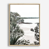 Shop Little Cove Photo Canvas Print a coastal themed photography framed stretched canvas print from The Print Emporium wall artwork collection - Buy Australian made prints for the home and your interior decor space, TPE-1062-CA-35X46-NF
