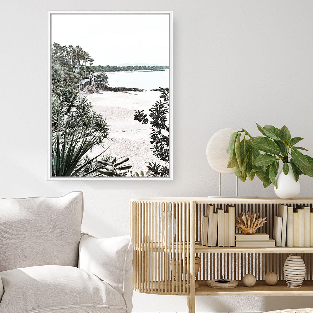 Shop Little Cove Photo Canvas Print a coastal themed photography framed stretched canvas print from The Print Emporium wall artwork collection - Buy Australian made prints for the home and your interior decor space, TPE-1062-CA-35X46-NF