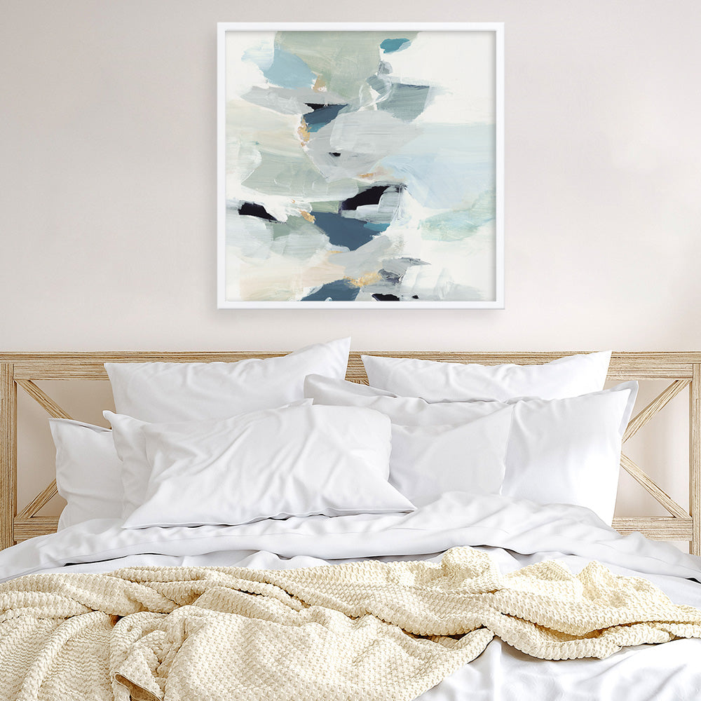 Shop Little Talks III (Square) Art Print a painted abstract themed wall art print from The Print Emporium wall artwork collection - Buy Australian made fine art painting style poster and framed prints for the home and your interior decor room, TPE-PC-EZ673-AP