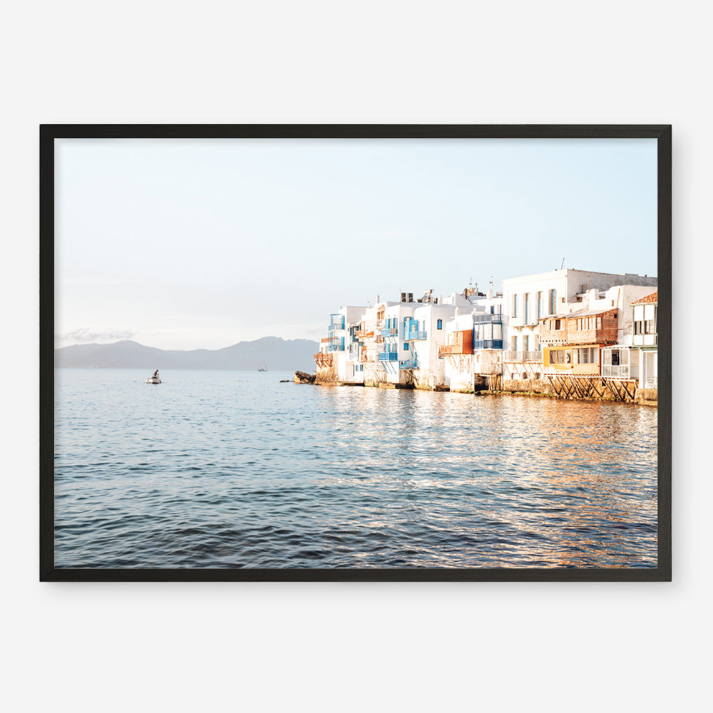 Shop Little Venice Mykonos I Photo Art Print a coastal themed photography wall art print from The Print Emporium wall artwork collection - Buy Australian made fine art poster and framed prints for the home and your interior decor, TPE-1377-AP