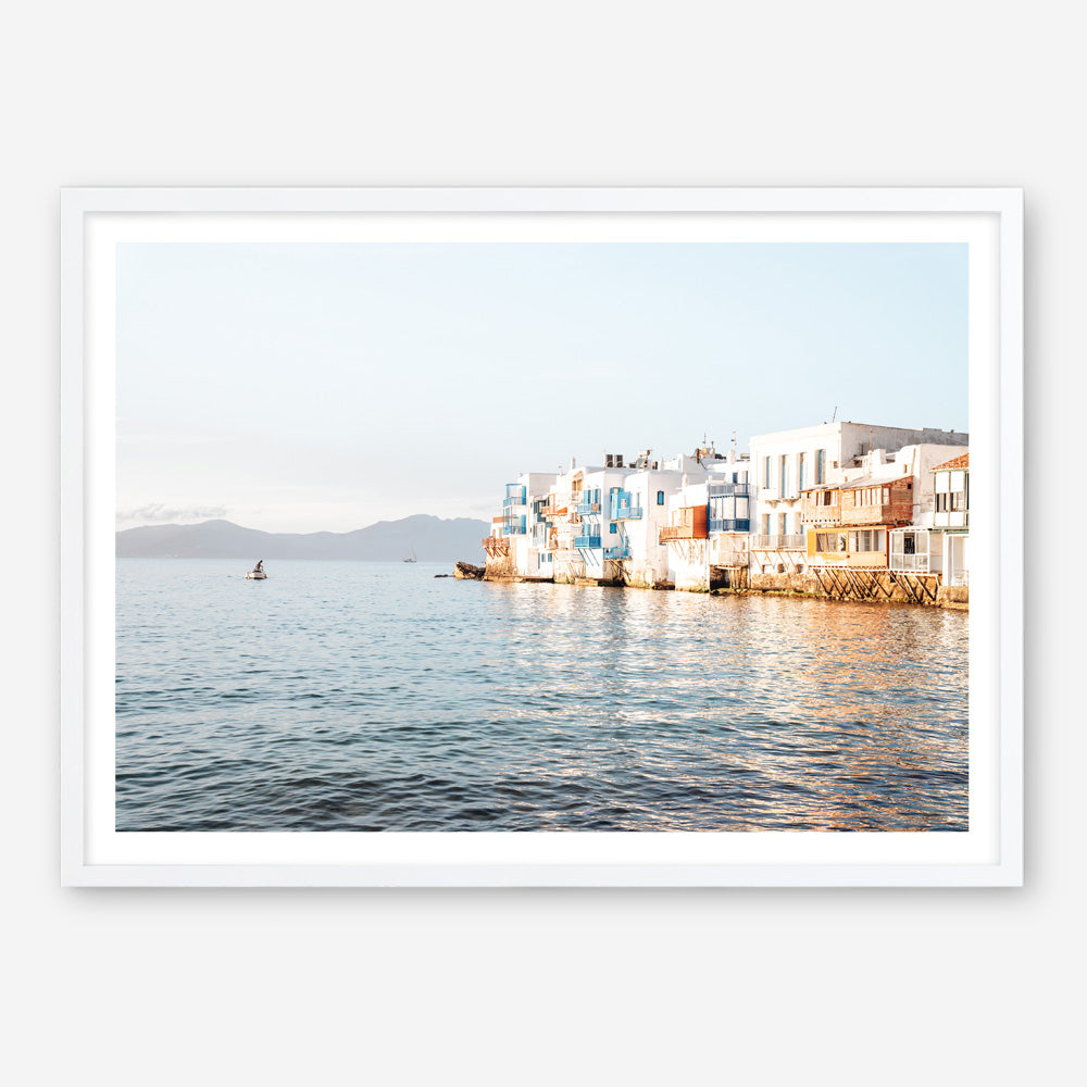 Shop Little Venice Mykonos I Photo Art Print a coastal themed photography wall art print from The Print Emporium wall artwork collection - Buy Australian made fine art poster and framed prints for the home and your interior decor, TPE-1377-AP