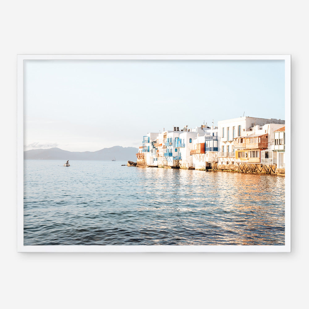 Shop Little Venice Mykonos I Photo Art Print a coastal themed photography wall art print from The Print Emporium wall artwork collection - Buy Australian made fine art poster and framed prints for the home and your interior decor, TPE-1377-AP