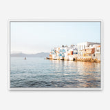 Shop Little Venice Mykonos I Photo Canvas Print a coastal themed photography framed stretched canvas print from The Print Emporium wall artwork collection - Buy Australian made prints for the home and your interior decor space, TPE-1377-CA-35X46-NF