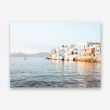 Shop Little Venice Mykonos I Photo Canvas Print a coastal themed photography framed stretched canvas print from The Print Emporium wall artwork collection - Buy Australian made prints for the home and your interior decor space, TPE-1377-CA-35X46-NF