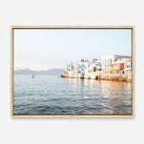 Shop Little Venice Mykonos I Photo Canvas Print a coastal themed photography framed stretched canvas print from The Print Emporium wall artwork collection - Buy Australian made prints for the home and your interior decor space, TPE-1377-CA-35X46-NF
