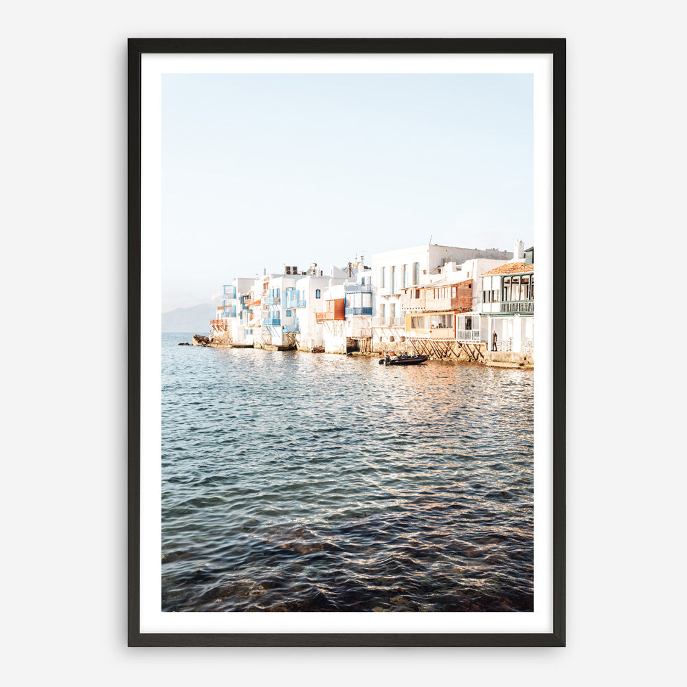 Shop Little Venice Mykonos II Photo Art Print a coastal themed photography wall art print from The Print Emporium wall artwork collection - Buy Australian made fine art poster and framed prints for the home and your interior decor, TPE-1378-AP