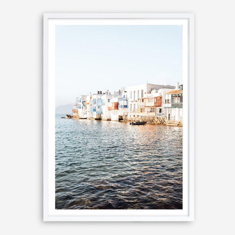 Shop Little Venice Mykonos II Photo Art Print a coastal themed photography wall art print from The Print Emporium wall artwork collection - Buy Australian made fine art poster and framed prints for the home and your interior decor, TPE-1378-AP