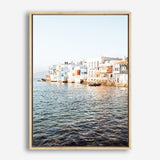 Shop Little Venice Mykonos II Photo Canvas Print a coastal themed photography framed stretched canvas print from The Print Emporium wall artwork collection - Buy Australian made prints for the home and your interior decor space, TPE-1378-CA-35X46-NF