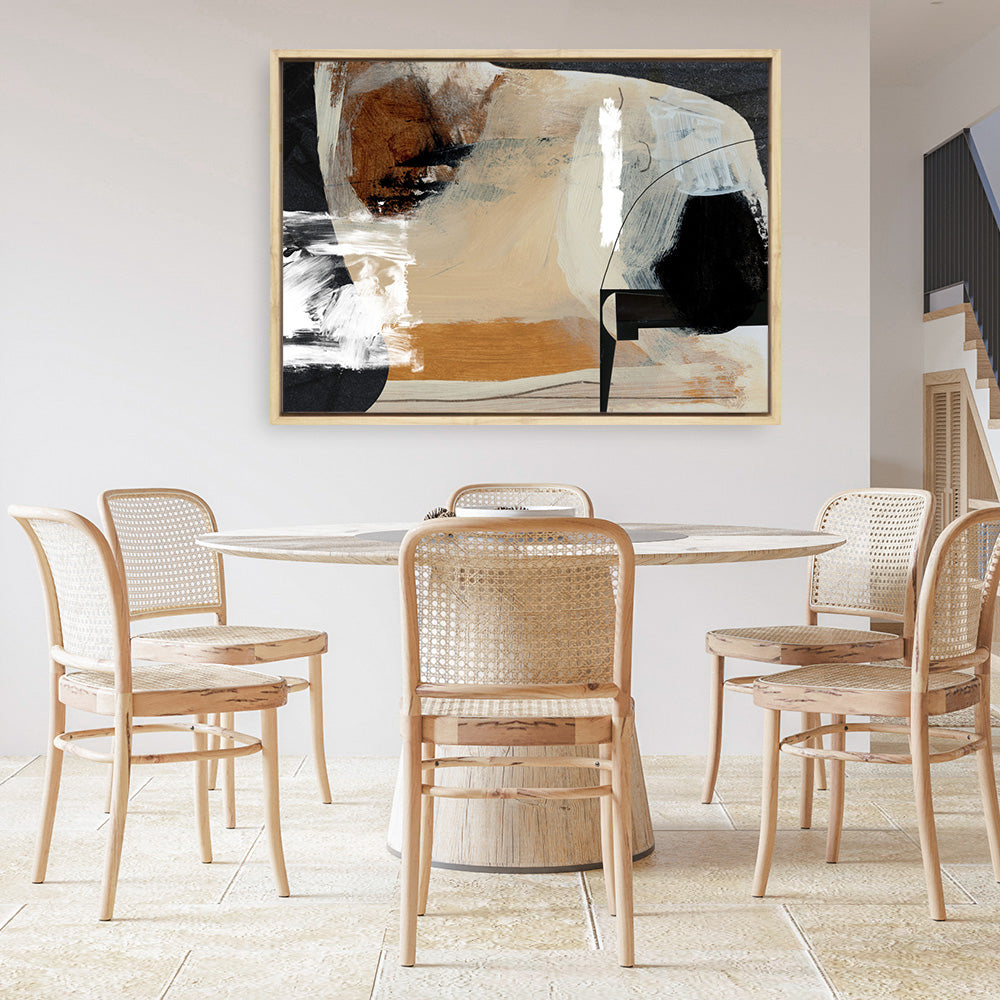 Shop Logical Canvas Print a painted abstract themed framed canvas wall art print from The Print Emporium artwork collection - Buy Australian made fine art painting style stretched canvas prints for the home and your interior decor space, TPE-DH-128-CA-35X46-NF