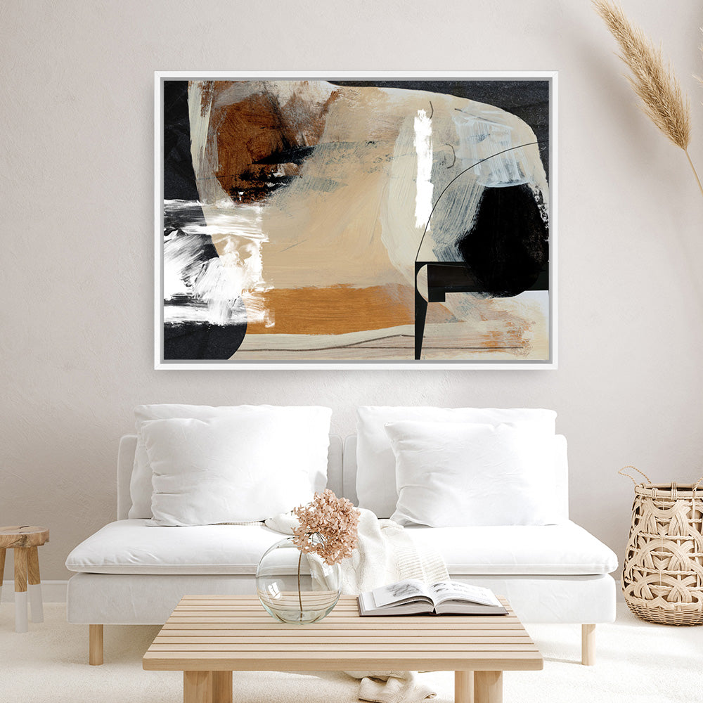 Shop Logical Canvas Print a painted abstract themed framed canvas wall art print from The Print Emporium artwork collection - Buy Australian made fine art painting style stretched canvas prints for the home and your interior decor space, TPE-DH-128-CA-35X46-NF