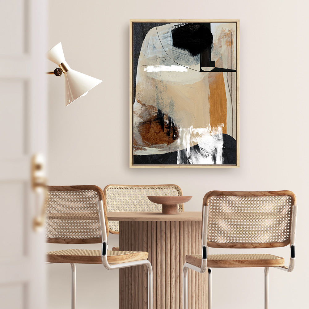 Shop Logical II Canvas Print a painted abstract themed framed canvas wall art print from The Print Emporium artwork collection - Buy Australian made fine art painting style stretched canvas prints for the home and your interior decor space, TPE-DH-192-CA-35X46-NF