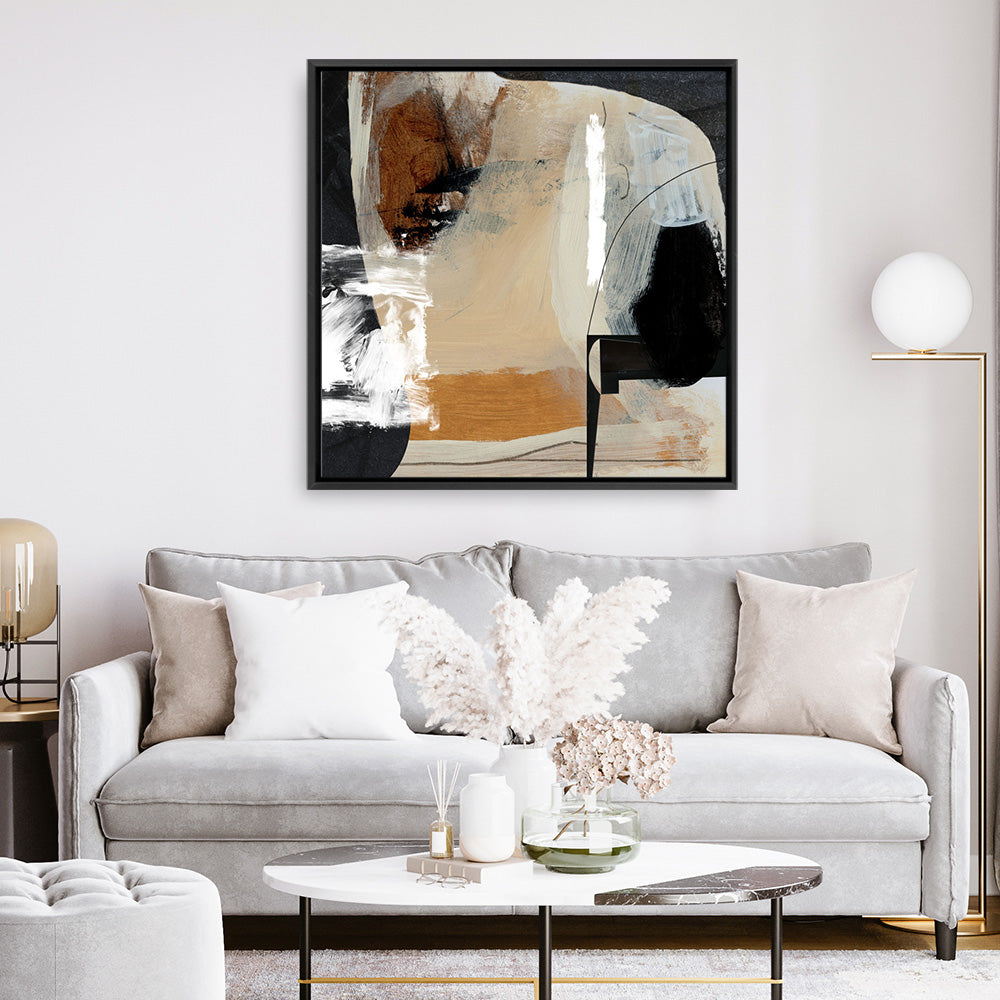 Shop Logical (Square) Canvas Print a painted abstract themed framed canvas wall art print from The Print Emporium artwork collection - Buy Australian made fine art painting style stretched canvas prints for the home and your interior decor space, TPE-DH-212-CA-40X40-NF