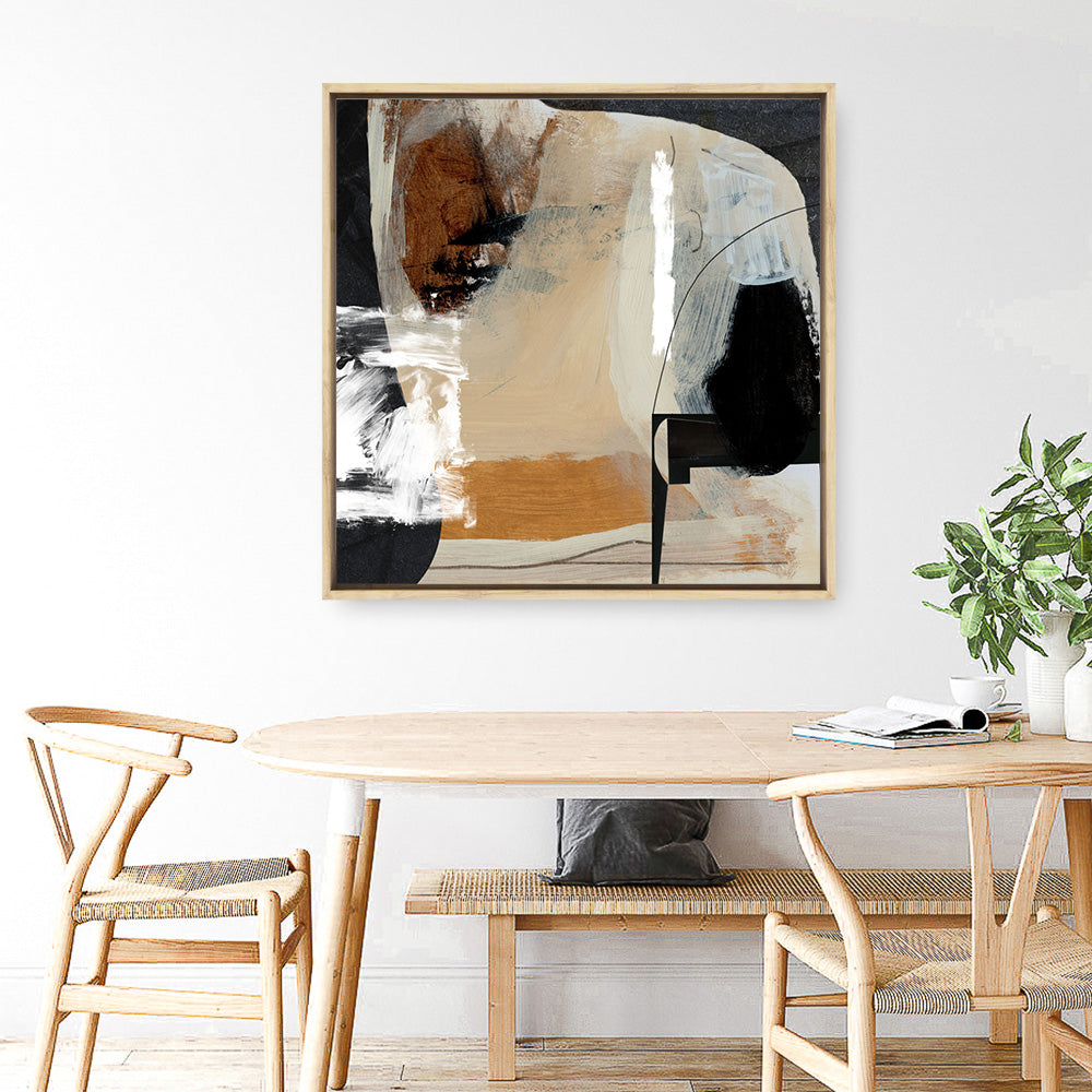 Shop Logical (Square) Canvas Print a painted abstract themed framed canvas wall art print from The Print Emporium artwork collection - Buy Australian made fine art painting style stretched canvas prints for the home and your interior decor space, TPE-DH-212-CA-40X40-NF