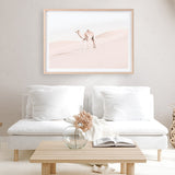 Shop Lone Camel Photo Art Print a Moroccan desert boho themed photography wall art print from The Print Emporium wall artwork collection - Buy Australian made fine art poster and framed prints for the home and your interior decor room, TPE-828-AP