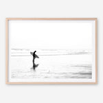 Shop Lone Surfer Photo Art Print a coastal themed photography wall art print from The Print Emporium wall artwork collection - Buy Australian made fine art poster and framed prints for the home and your interior decor, TPE-554-AP