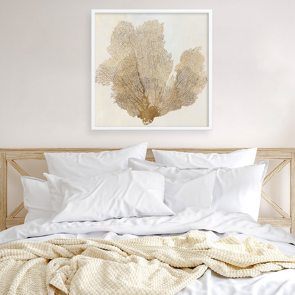 Shop Luxe Coral I (Square) Art Print a painted abstract themed wall art print from The Print Emporium wall artwork collection - Buy Australian made fine art painting style poster and framed prints for the home and your interior decor room, TPE-PC-WLR16-AP