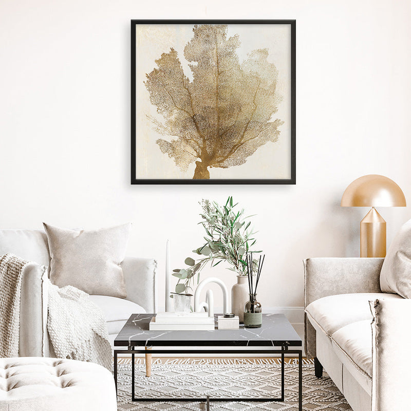 Shop Luxe Coral II (Square) Art Print a painted abstract themed wall art print from The Print Emporium wall artwork collection - Buy Australian made fine art painting style poster and framed prints for the home and your interior decor room, TPE-PC-WLR17-AP