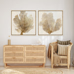 Shop Luxe Coral II (Square) Canvas Print a painted abstract themed framed canvas wall art print from The Print Emporium artwork collection - Buy Australian made fine art painting style stretched canvas prints for the home and your interior decor space, TPE-PC-WLR17-CA-40X40-NF