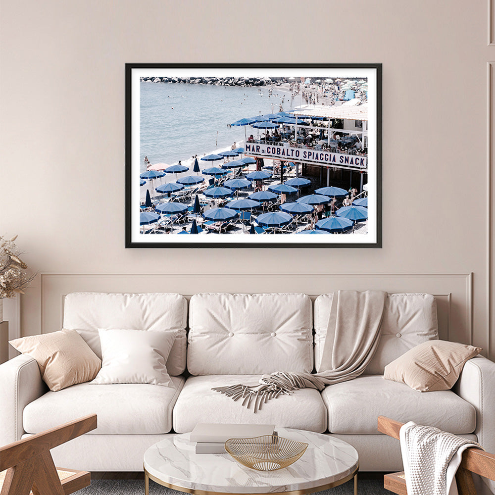 Shop Mar Di Cobalto Photo Art Print a coastal themed photography wall art print from The Print Emporium wall artwork collection - Buy Australian made fine art poster and framed prints for the home and your interior decor, TPE-715-AP