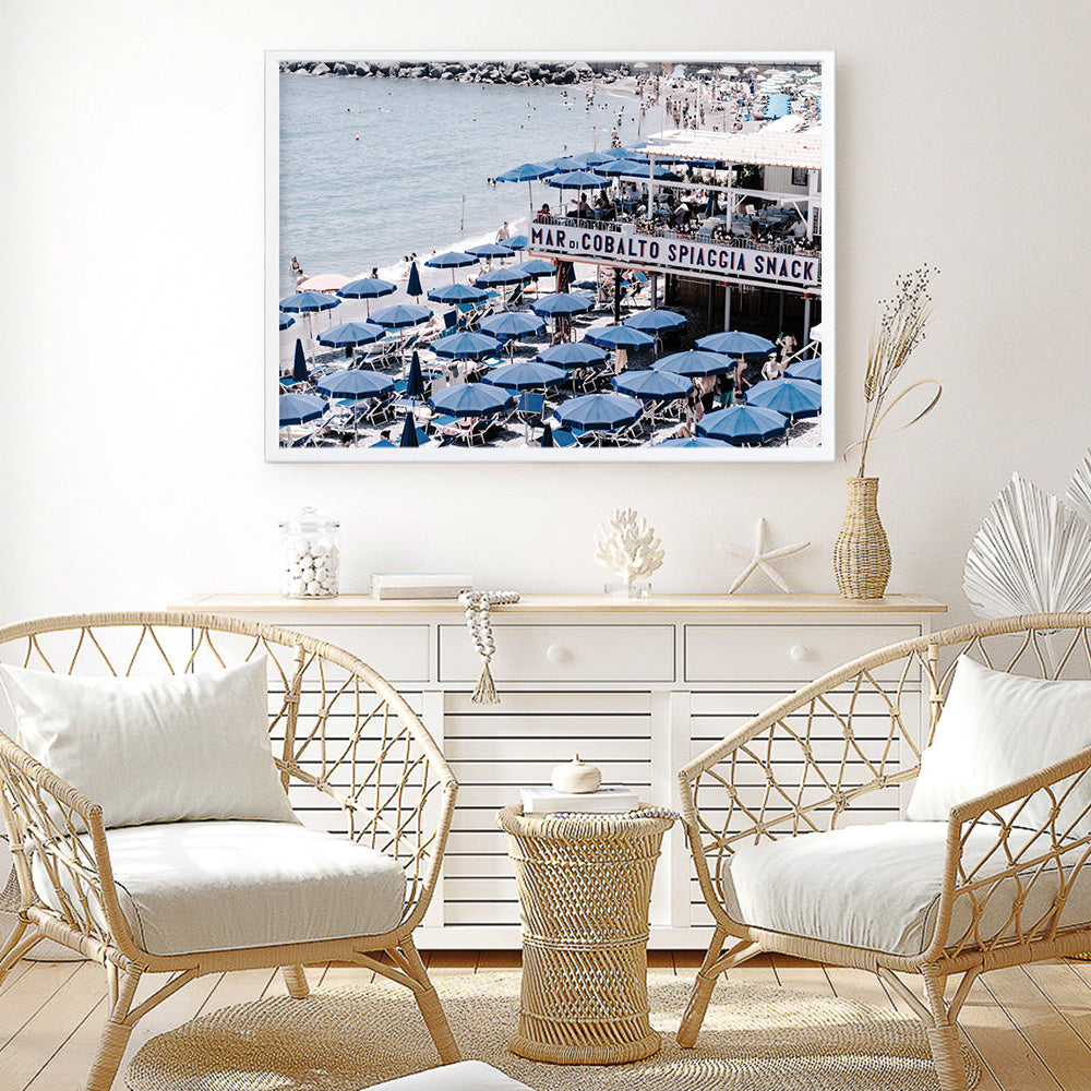 Shop Mar Di Cobalto Photo Art Print a coastal themed photography wall art print from The Print Emporium wall artwork collection - Buy Australian made fine art poster and framed prints for the home and your interior decor, TPE-715-AP