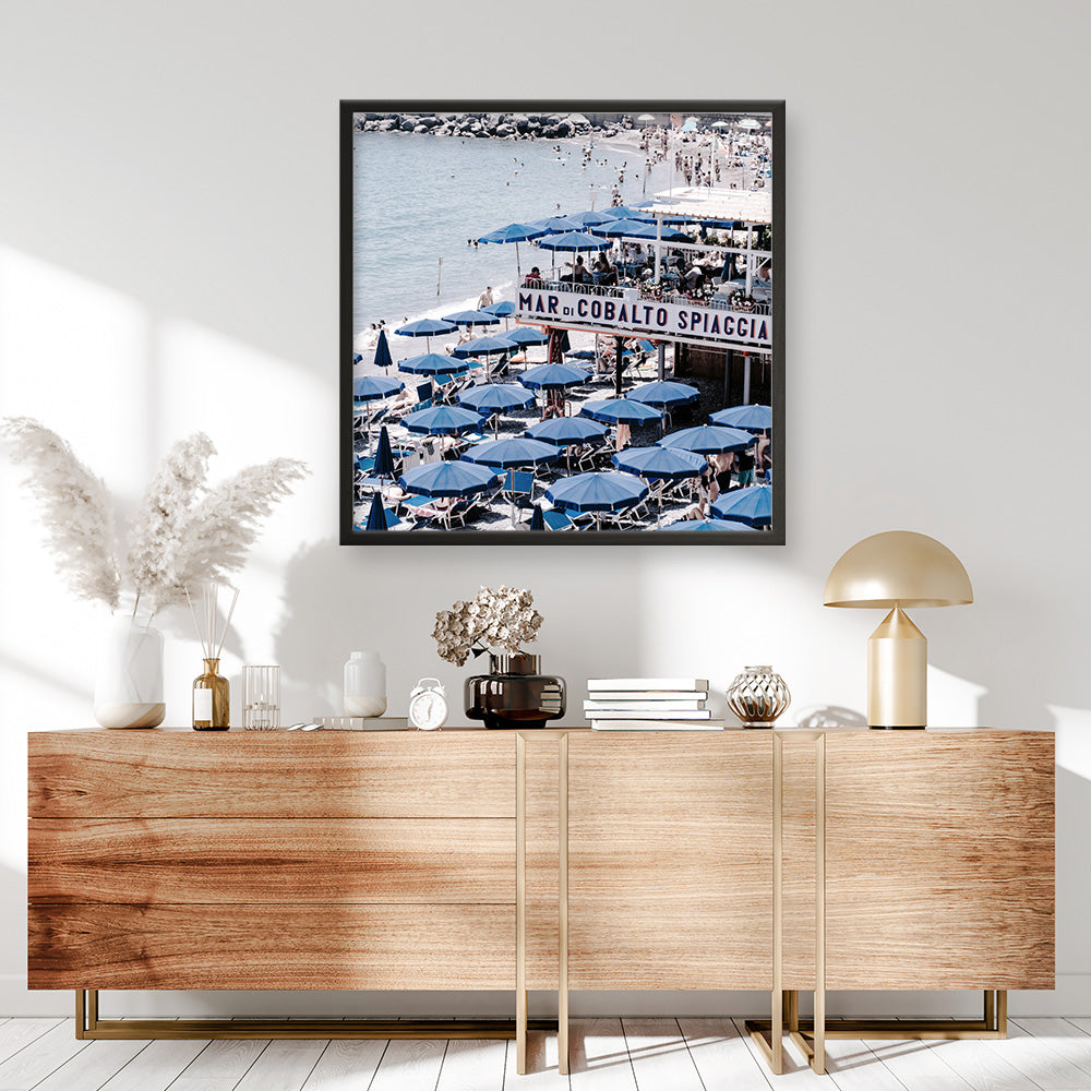 Shop Mar Di Cobalto (Square) Photo Art Print a coastal themed photography wall art print from The Print Emporium wall artwork collection - Buy Australian made fine art poster and framed prints for the home and your interior decor, TPE-873-AP