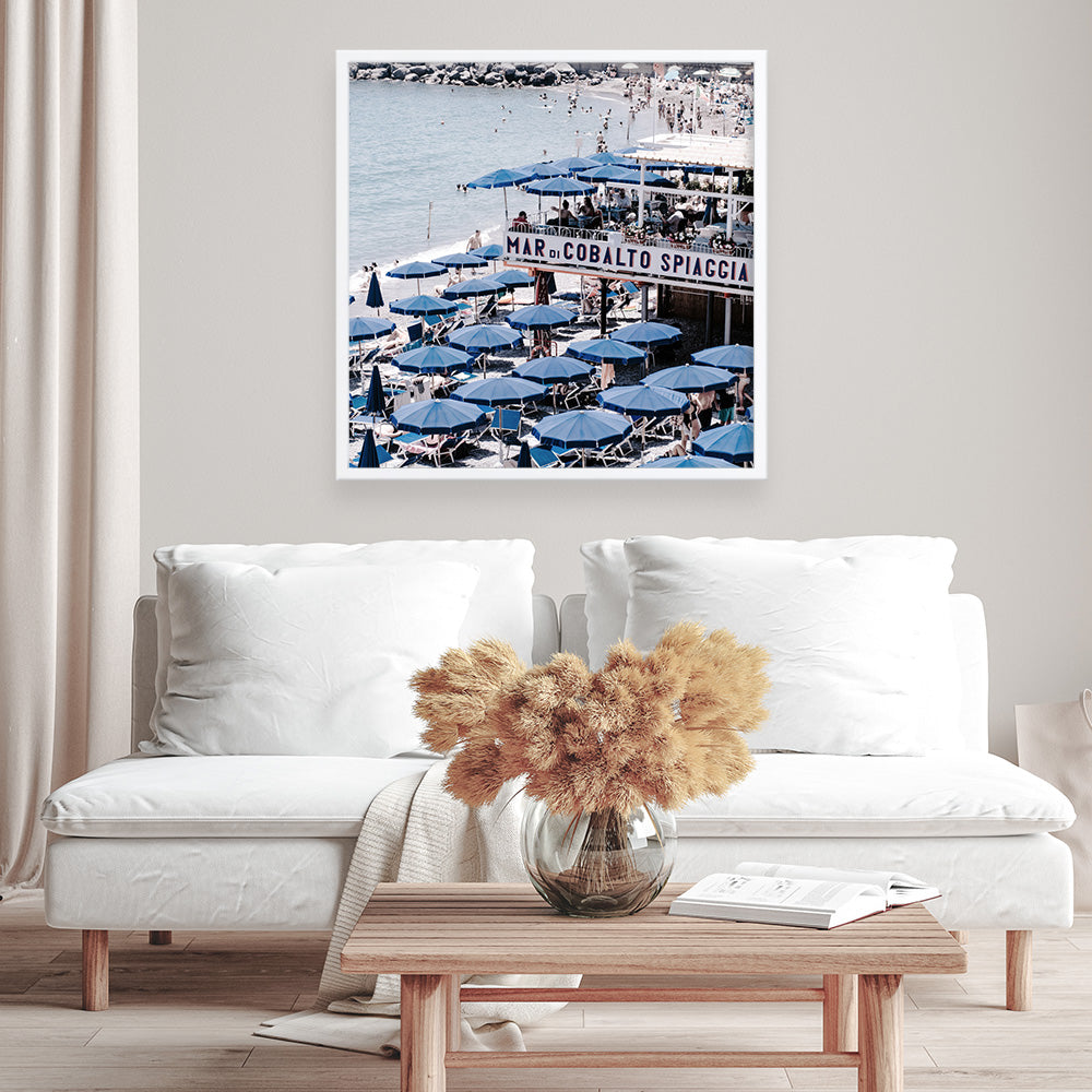 Shop Mar Di Cobalto (Square) Photo Art Print a coastal themed photography wall art print from The Print Emporium wall artwork collection - Buy Australian made fine art poster and framed prints for the home and your interior decor, TPE-873-AP