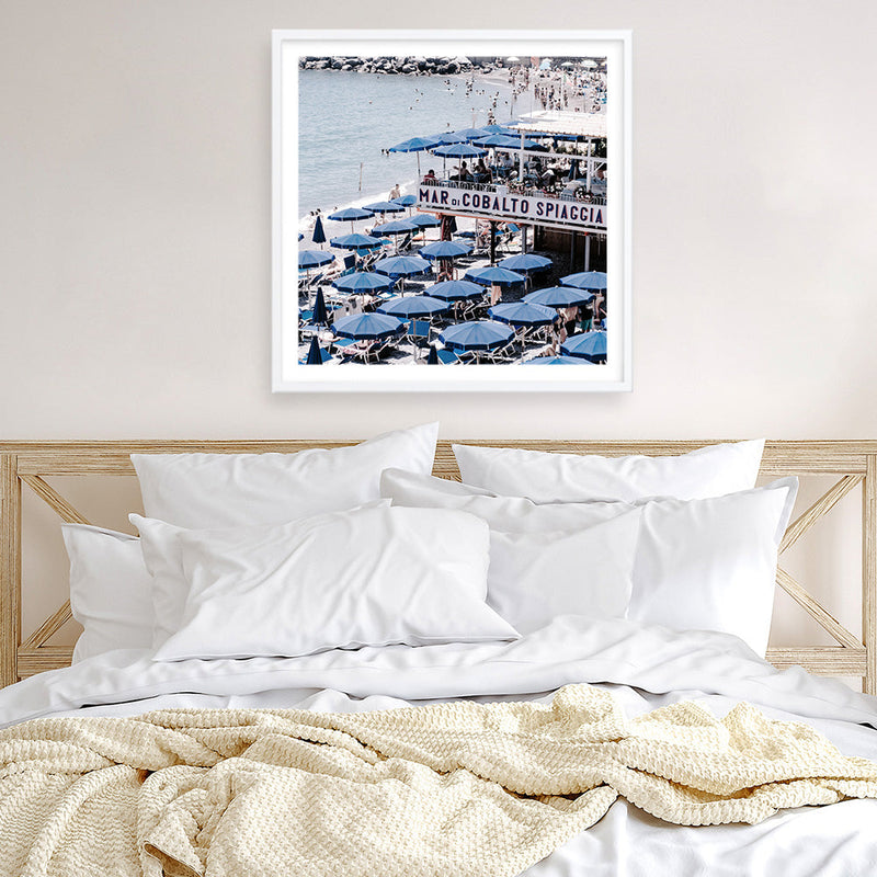 Shop Mar Di Cobalto (Square) Photo Art Print a coastal themed photography wall art print from The Print Emporium wall artwork collection - Buy Australian made fine art poster and framed prints for the home and your interior decor, TPE-873-AP