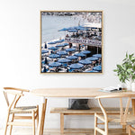 Shop Mar Di Cobalto (Square) Photo Canvas a coastal themed photography framed stretched canvas print from The Print Emporium wall artwork collection - Buy Australian made prints for the home and your interior decor space, TPE-873-CA-40X40-NF