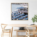 Shop Mar Di Cobalto (Square) Photo Canvas a coastal themed photography framed stretched canvas print from The Print Emporium wall artwork collection - Buy Australian made prints for the home and your interior decor space, TPE-873-CA-40X40-NF