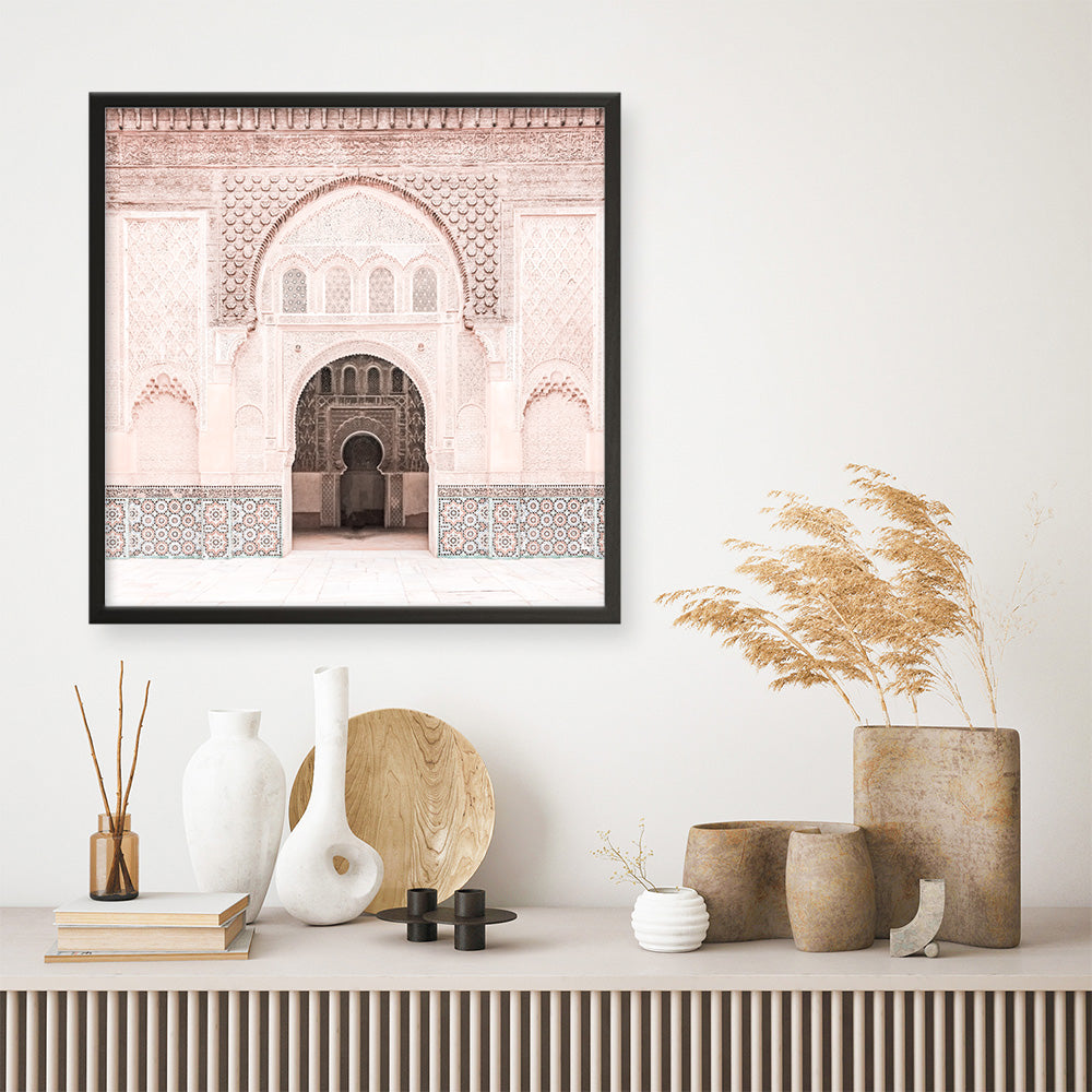 Shop Marrakesh Arch (Square) Photo Art Print a Moroccan desert boho themed photography wall art print from The Print Emporium wall artwork collection - Buy Australian made fine art poster and framed prints for the home and your interior decor room, TPE-823-AP
