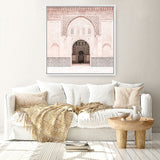 Shop Marrakesh Arch (Square) Photo Canvas a Moroccan desert boho themed photography framed stretched canvas print from The Print Emporium wall artwork collection - Buy Australian made prints for the home and your interior decor space, TPE-823-CA-40X40-NF