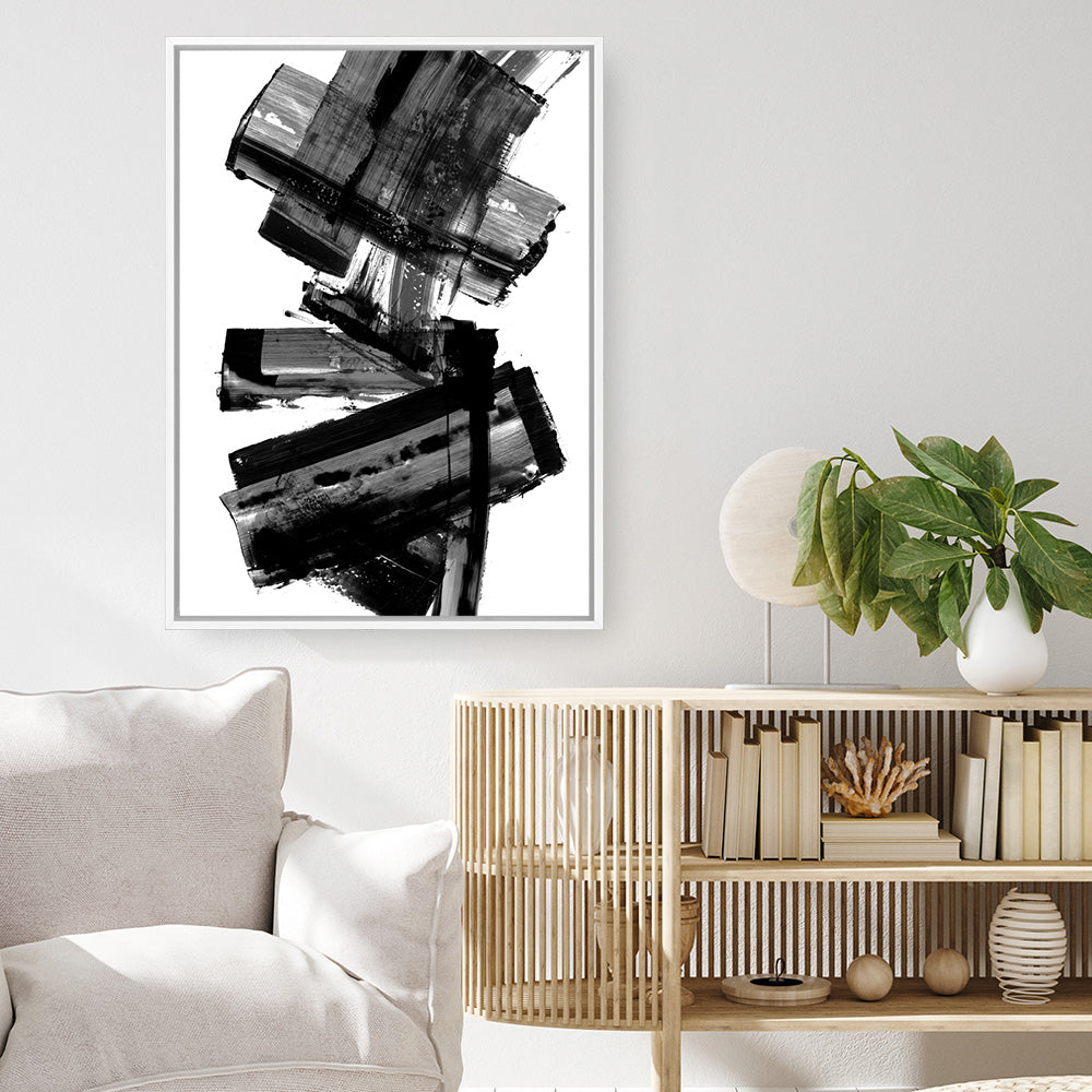 Shop Meditative Dimension I Canvas Print a painted abstract themed framed canvas wall art print from The Print Emporium artwork collection - Buy Australian made fine art painting style stretched canvas prints for the home and your interior decor space, TPE-PC-PI110-CA-35X46-NF
