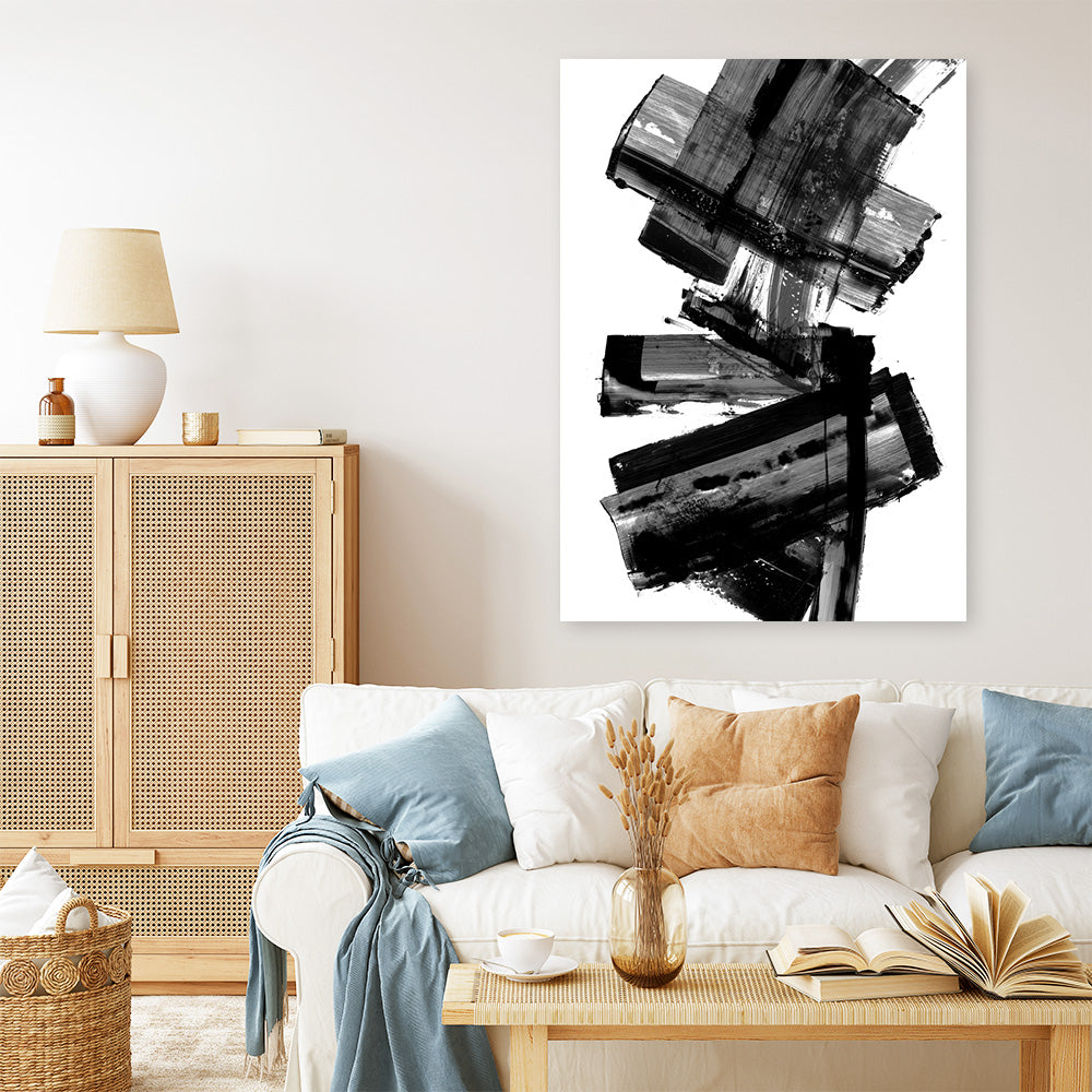 Shop Meditative Dimension I Canvas Print a painted abstract themed framed canvas wall art print from The Print Emporium artwork collection - Buy Australian made fine art painting style stretched canvas prints for the home and your interior decor space, TPE-PC-PI110-CA-35X46-NF