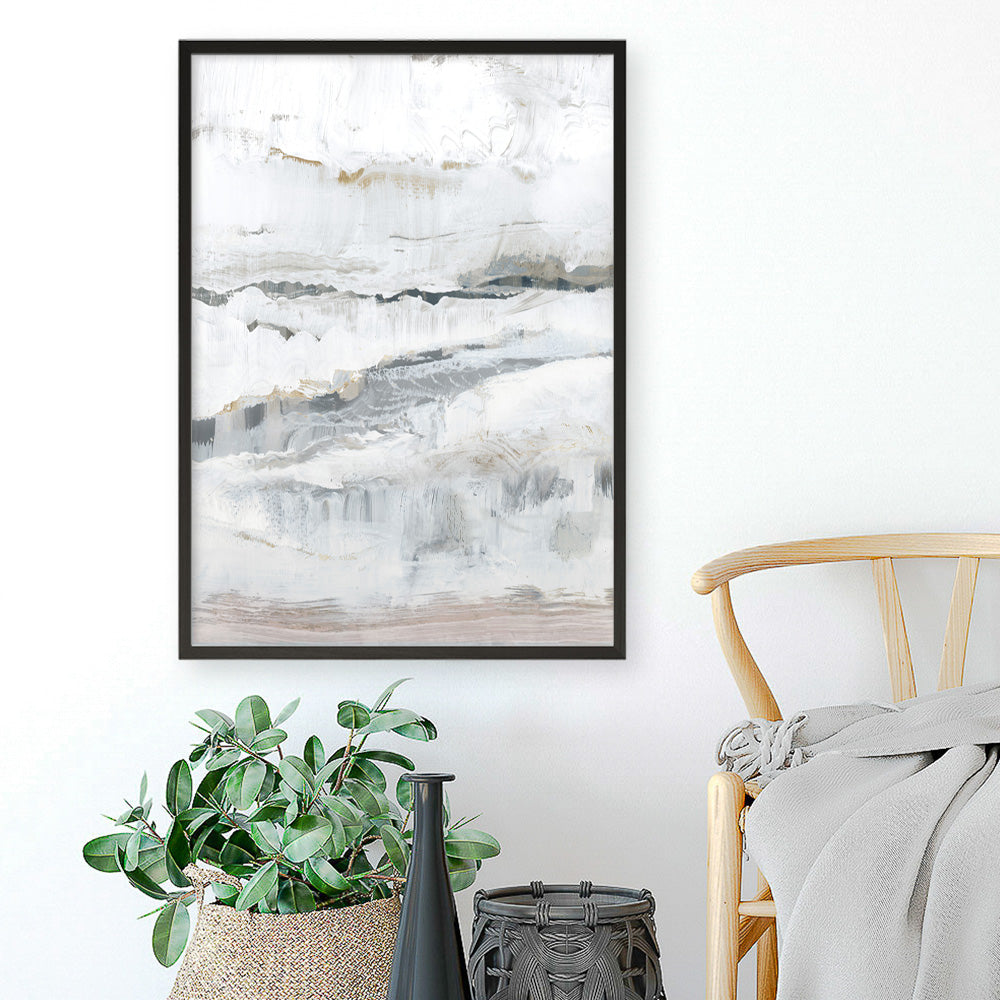 Shop Melting Ice I Art Print a painted abstract themed wall art print from The Print Emporium wall artwork collection - Buy Australian made fine art painting style poster and framed prints for the home and your interior decor room, TPE-PC-WZ029-AP