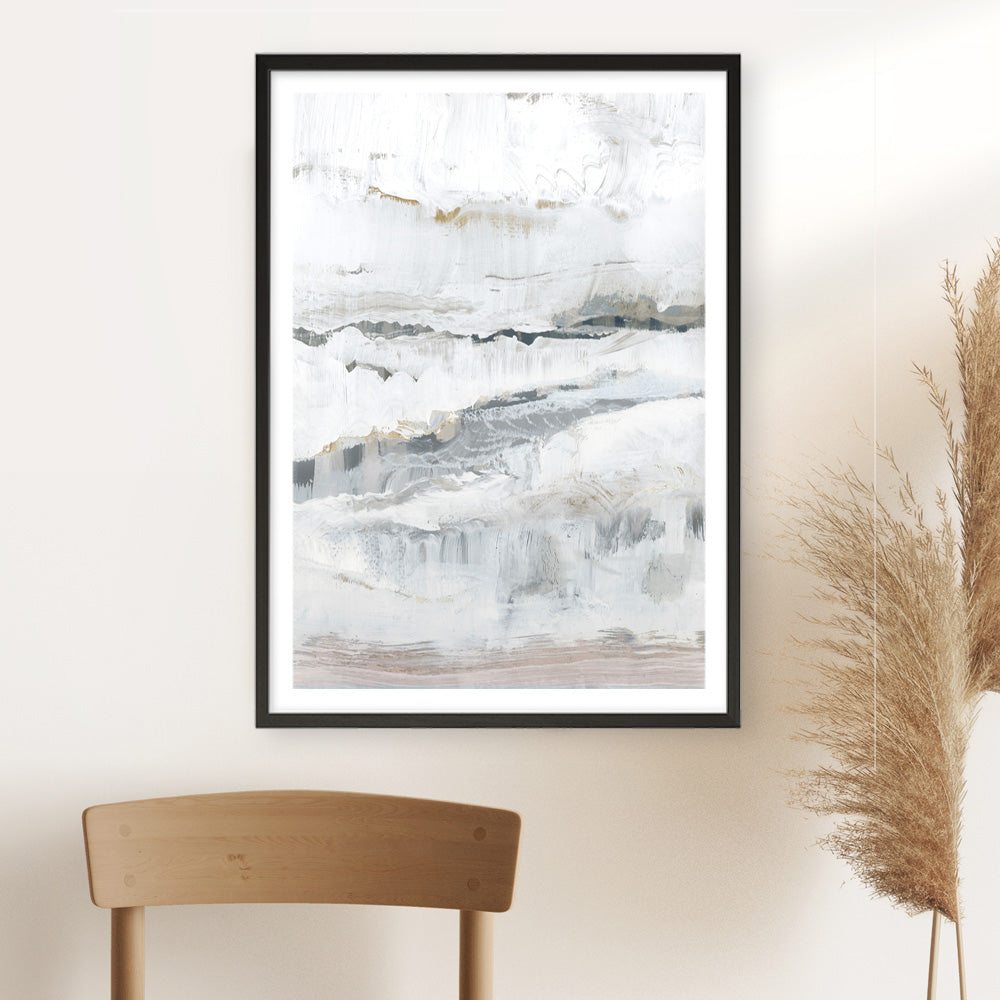 Shop Melting Ice I Art Print a painted abstract themed wall art print from The Print Emporium wall artwork collection - Buy Australian made fine art painting style poster and framed prints for the home and your interior decor room, TPE-PC-WZ029-AP