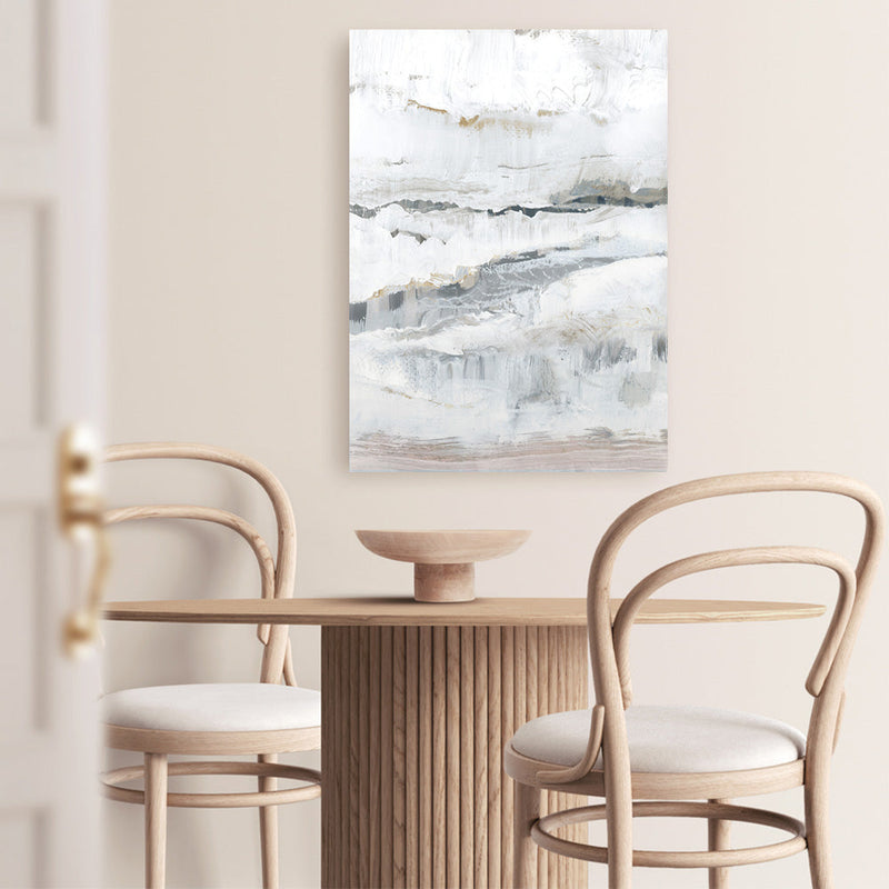 Shop Melting Ice I Canvas Print a painted abstract themed framed canvas wall art print from The Print Emporium artwork collection - Buy Australian made fine art painting style stretched canvas prints for the home and your interior decor space, TPE-PC-WZ029-CA-35X46-NF
