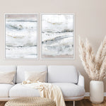 Shop Melting Ice I Canvas Print a painted abstract themed framed canvas wall art print from The Print Emporium artwork collection - Buy Australian made fine art painting style stretched canvas prints for the home and your interior decor space, TPE-PC-WZ029-CA-35X46-NF