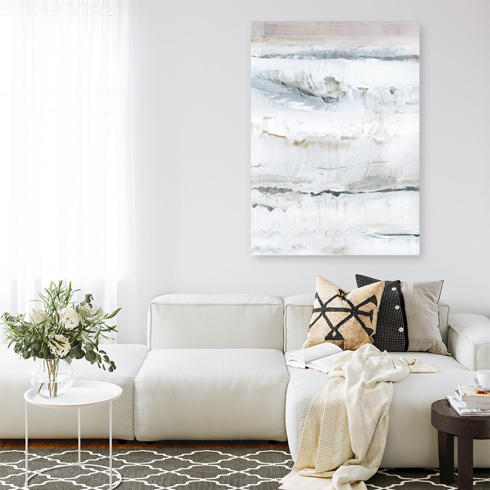 Shop Melting Ice II Canvas Print a painted abstract themed framed canvas wall art print from The Print Emporium artwork collection - Buy Australian made fine art painting style stretched canvas prints for the home and your interior decor space, TPE-PC-WZ030-CA-35X46-NF