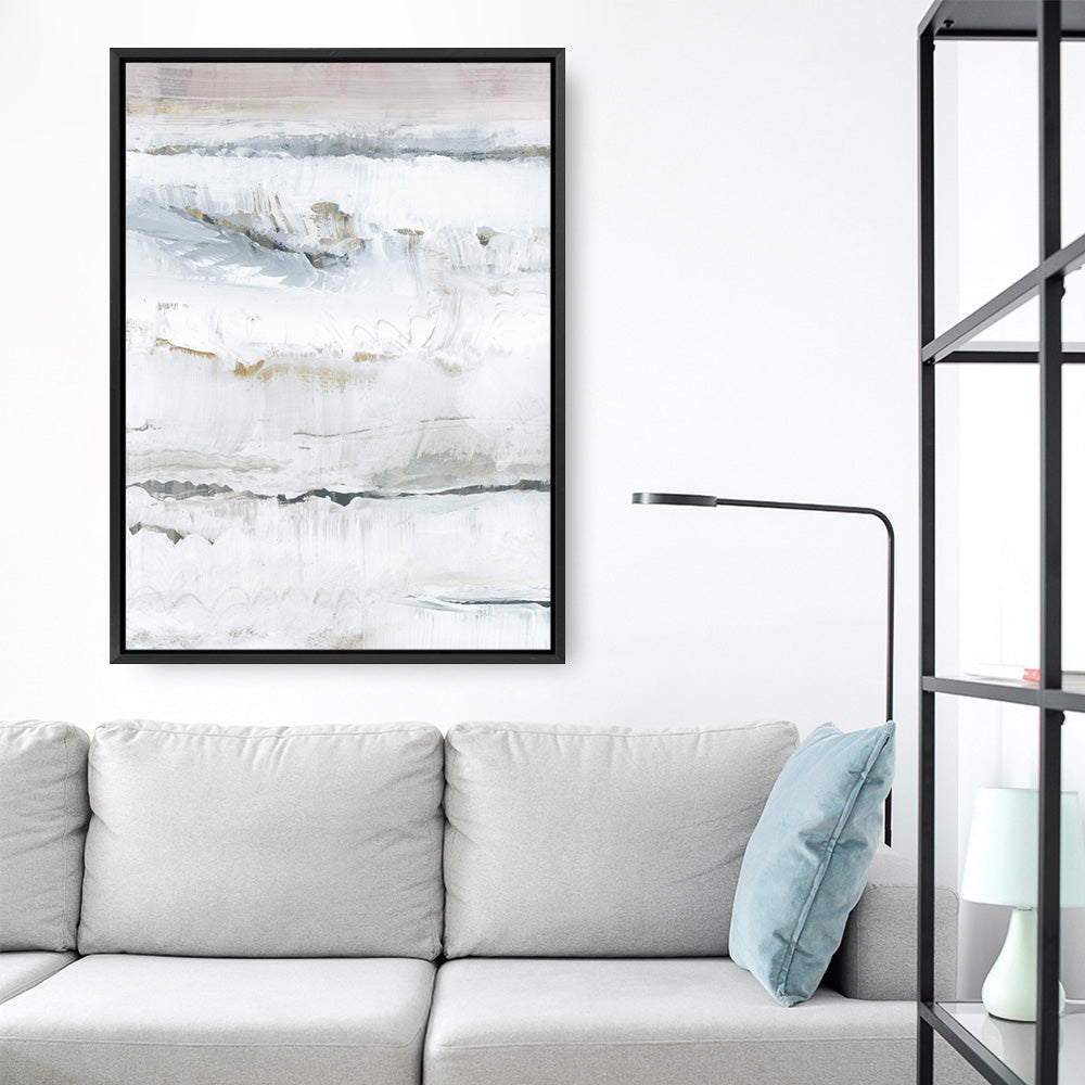 Shop Melting Ice II Canvas Print a painted abstract themed framed canvas wall art print from The Print Emporium artwork collection - Buy Australian made fine art painting style stretched canvas prints for the home and your interior decor space, TPE-PC-WZ030-CA-35X46-NF