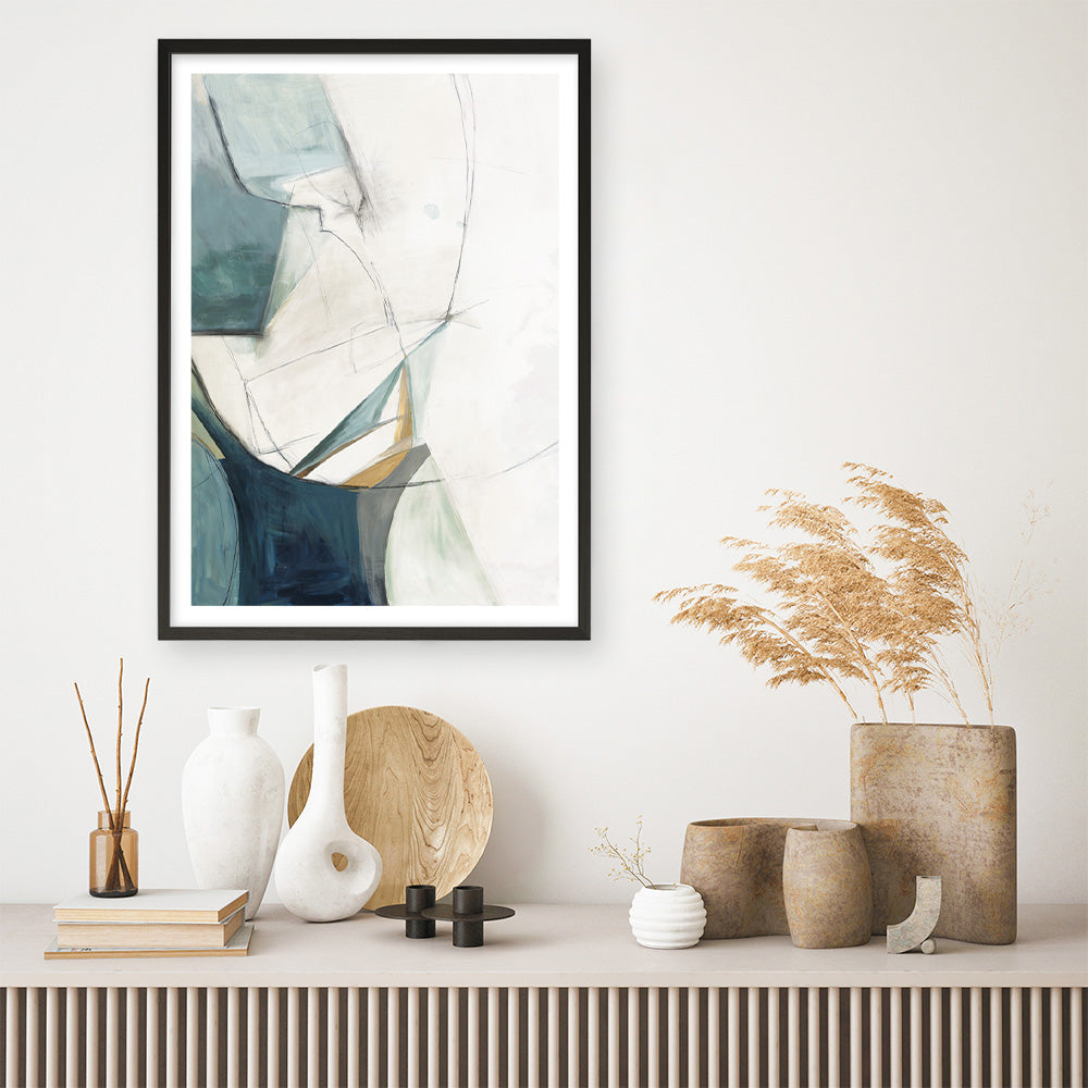Shop Merging I Art Print a painted abstract themed wall art print from The Print Emporium wall artwork collection - Buy Australian made fine art painting style poster and framed prints for the home and your interior decor room, TPE-PC-PI573-AP