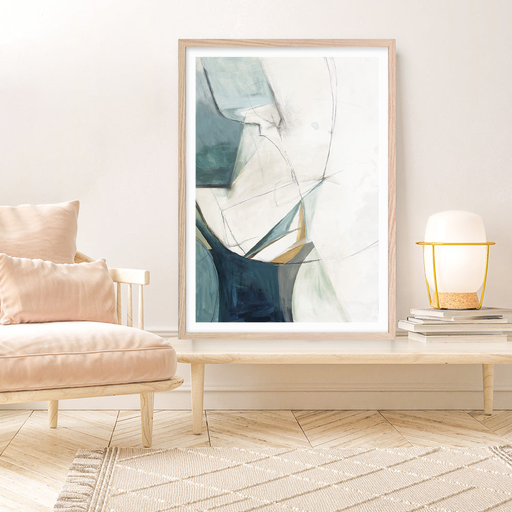 Shop Merging I Art Print a painted abstract themed wall art print from The Print Emporium wall artwork collection - Buy Australian made fine art painting style poster and framed prints for the home and your interior decor room, TPE-PC-PI573-AP
