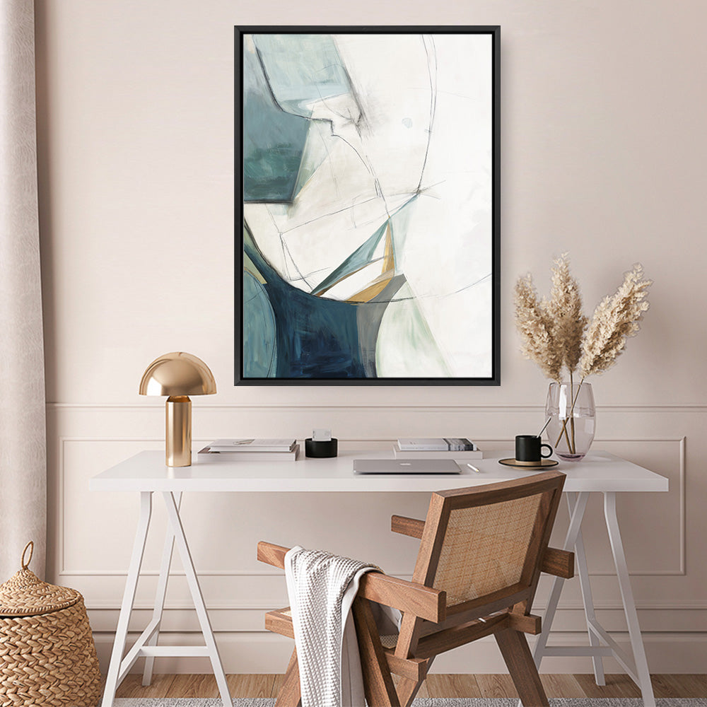 Shop Merging I Canvas Print a painted abstract themed framed canvas wall art print from The Print Emporium artwork collection - Buy Australian made fine art painting style stretched canvas prints for the home and your interior decor space, TPE-PC-PI573-CA-35X46-NF