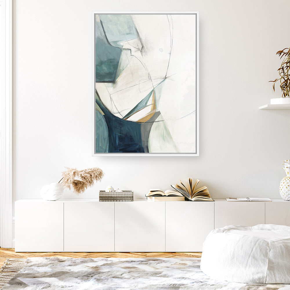 Shop Merging I Canvas Print a painted abstract themed framed canvas wall art print from The Print Emporium artwork collection - Buy Australian made fine art painting style stretched canvas prints for the home and your interior decor space, TPE-PC-PI573-CA-35X46-NF