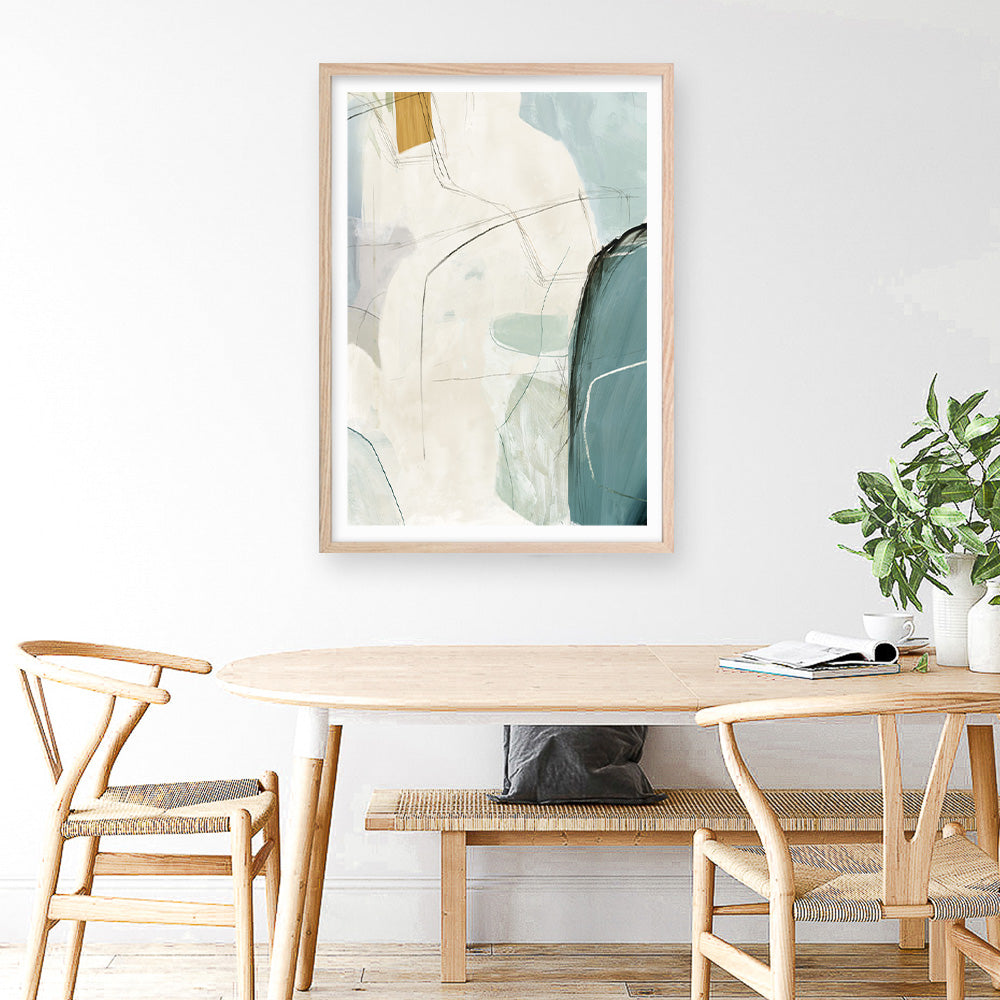 Shop Merging II Art Print a painted abstract themed wall art print from The Print Emporium wall artwork collection - Buy Australian made fine art painting style poster and framed prints for the home and your interior decor room, TPE-PC-PI574-AP
