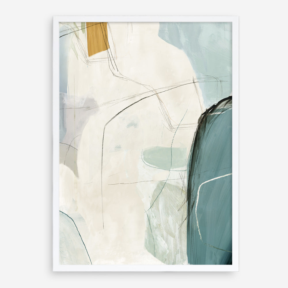 Shop Merging II Art Print a painted abstract themed wall art print from The Print Emporium wall artwork collection - Buy Australian made fine art painting style poster and framed prints for the home and your interior decor room, TPE-PC-PI574-AP