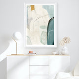 Shop Merging II Art Print a painted abstract themed wall art print from The Print Emporium wall artwork collection - Buy Australian made fine art painting style poster and framed prints for the home and your interior decor room, TPE-PC-PI574-AP