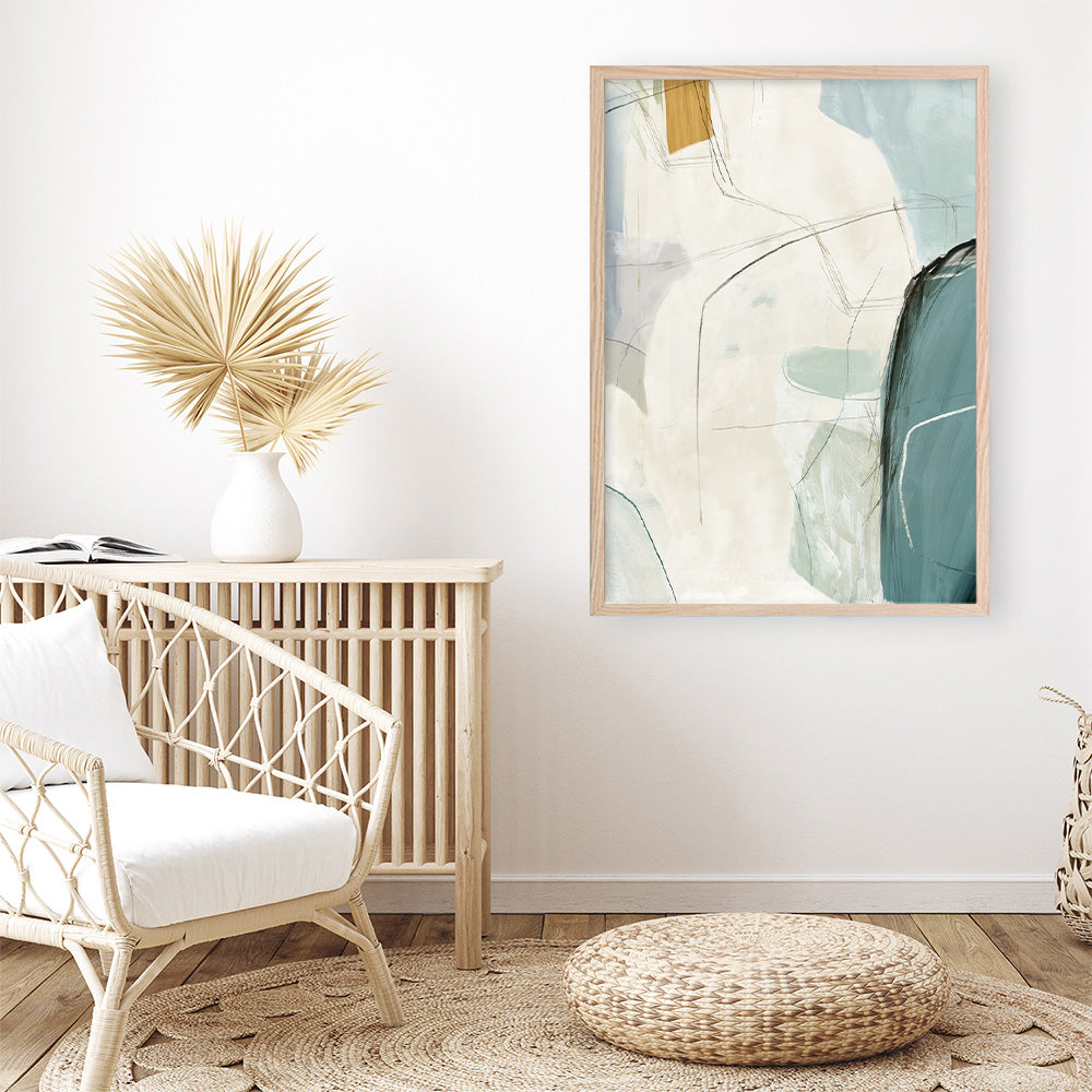 Shop Merging II Art Print a painted abstract themed wall art print from The Print Emporium wall artwork collection - Buy Australian made fine art painting style poster and framed prints for the home and your interior decor room, TPE-PC-PI574-AP